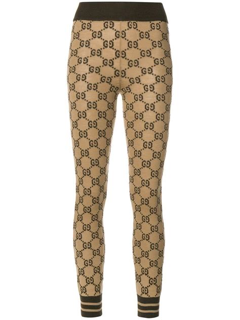 gucci white dress pants|women Gucci leggings.